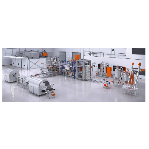 Automatic production line for gummies, jellies, and nutraceuticals