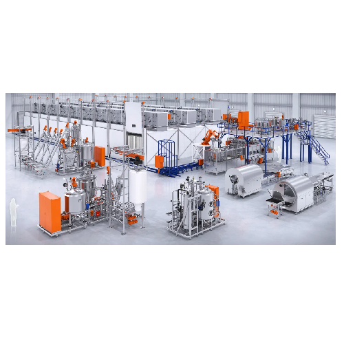 Robotic production line for gummies and nutraceuticals