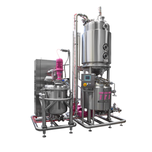Thermosyphon cooker for marshmallow and confectionery production