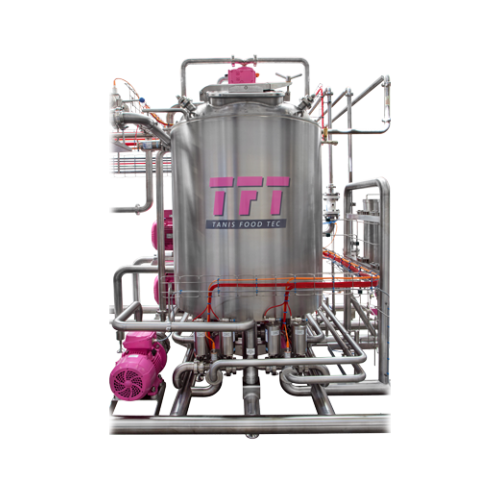 Buffer tank for consistent product temperature control