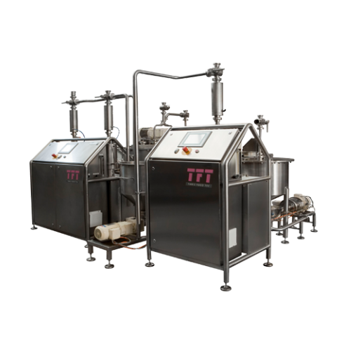 Compact continuous aerator for bakery production