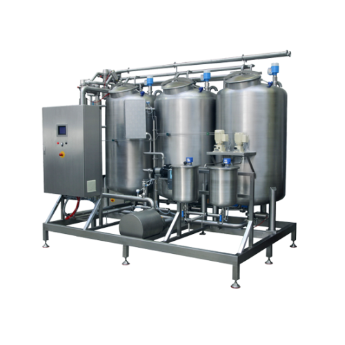Automated cleaning in place system for bakery production lines