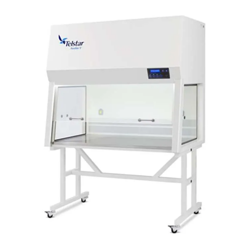 Vertical laminar air flow cabinet for non-hazardous material handling