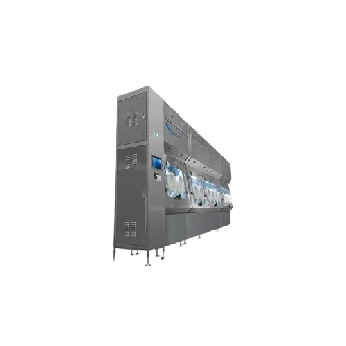 Aseptic syringe filling isolator system