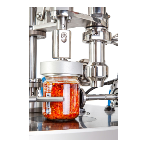 Manual system for filling and capping jars