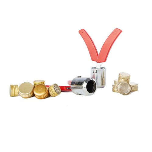 Manual sealing solution for pre-threaded aluminium screw caps