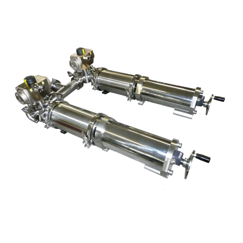 Pneumatic dosing syringes for precise liquid dispensing