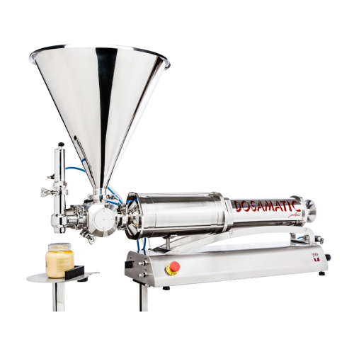 Volumetric piston fillers for dense liquid products