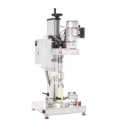 Semi-automatic capping machine for aluminium screw caps