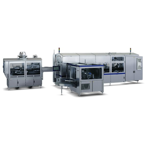 High-speed form and seal machine for retortable food packages