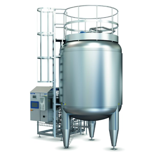 Aseptic tank for intermediate storage