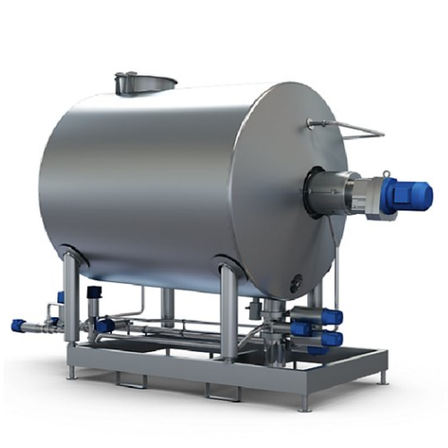 Blending tank for food preparations