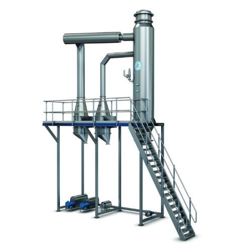 Inline flash cooler for sweetened condensed milk