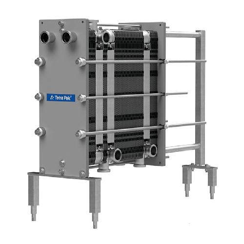 Industrial plate heat exchanger for food processing