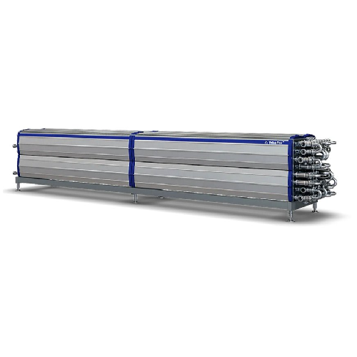 Tubular heat exchanger for food products