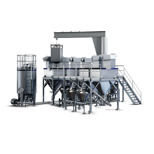 Autonomous ingredient dissolver for high volume dry ingredient mixing