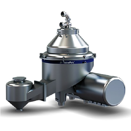 Nozzle separator for concentrated yoghurt production