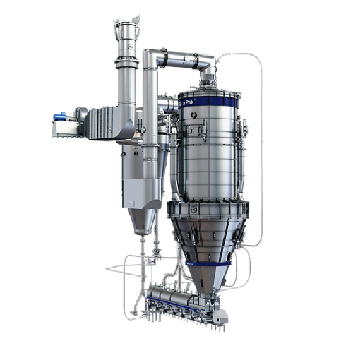 Spray dryer for heat-sensitive materials