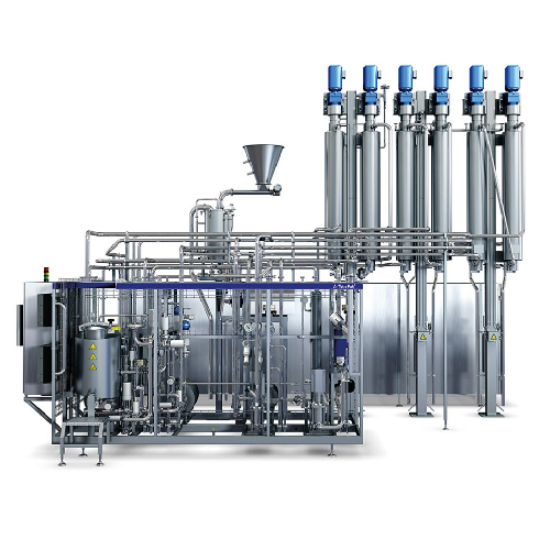 Indirect Uht treatment unit for viscous food products