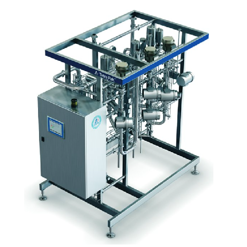 In-line blender for dairy products
