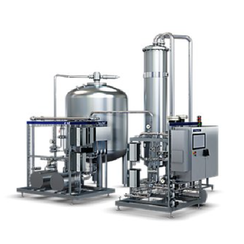 In-line blender for carbonated soft drinks