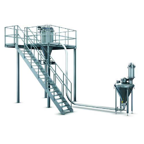Pneumatic conveyor for fragile powders