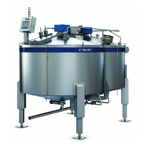 Cheese curd production vat for semi-hard cheese