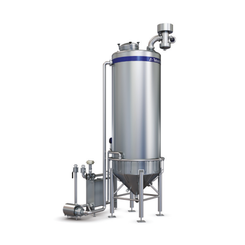 Cooling system for cottage cheese curd washing