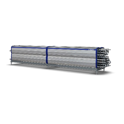 Tubular heat exchanger for food processing