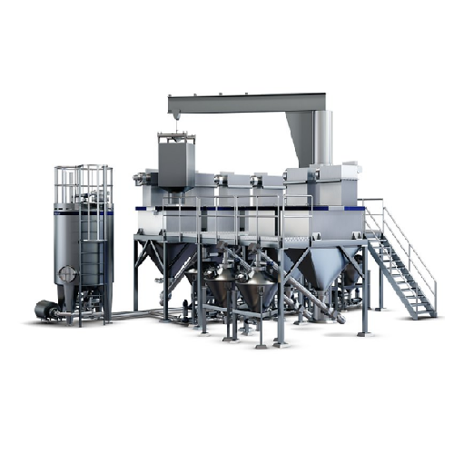 Autonomous ingredient dissolver for high-volume dry ingredient mixing