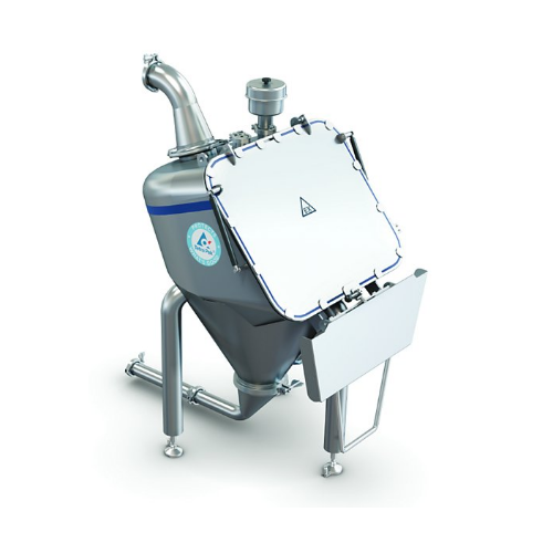 Bag tipping unit for Cip processes in powder handling