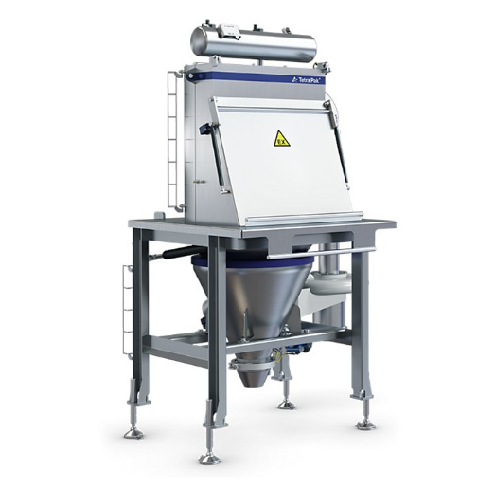 Manual bag tipping unit for powder handling
