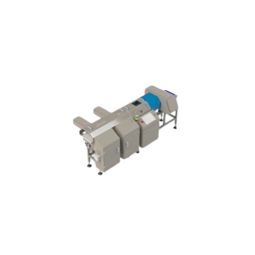Combined metal detector and checkweigher for food production