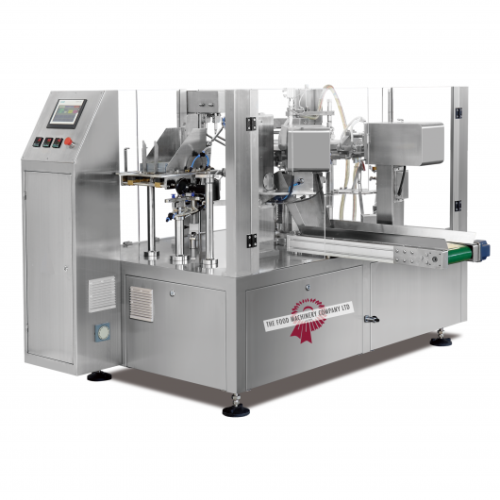 Rotary pouch filling system