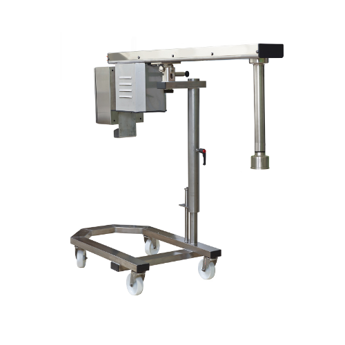 High-volume industrial blender for large-scale food processing