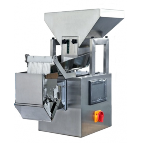 Linear weigher for dry free flowing products