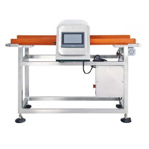 Food production metal detector for packaged products