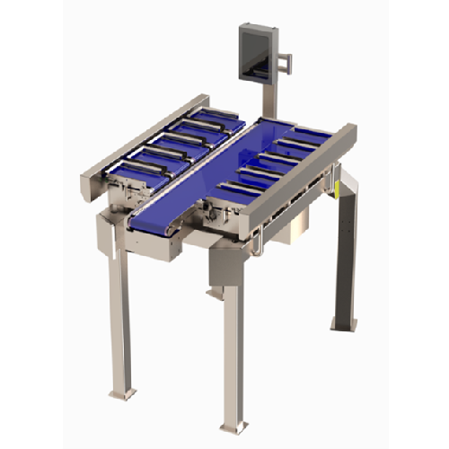 Semi-automatic weigher for irregular products