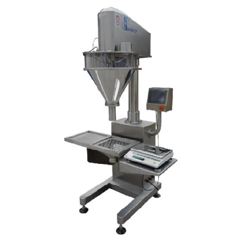 Volumetric auger for powder weighing and depositing
