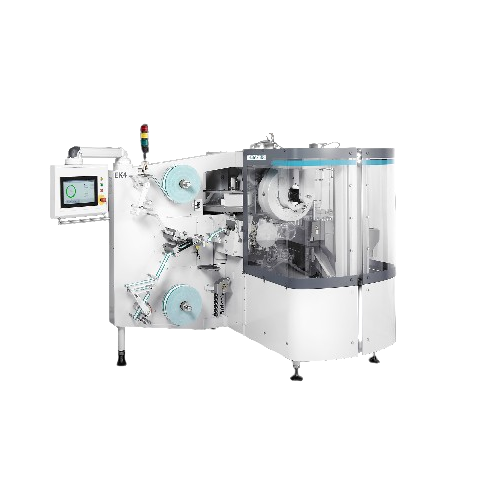 Double twist wrapping system for preformed products