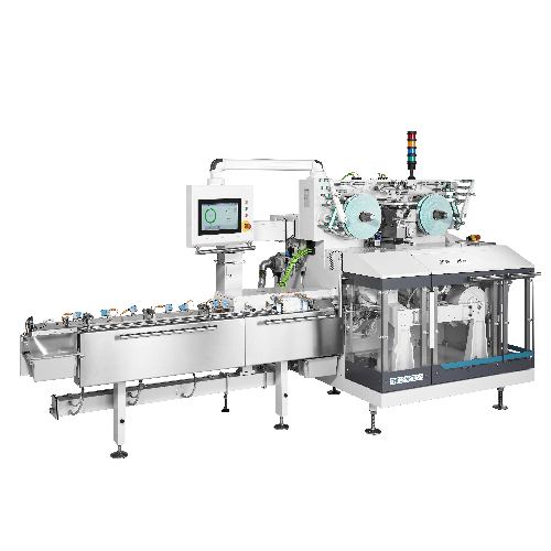 High-speed wrapping machine for chocolate or compressed powder products