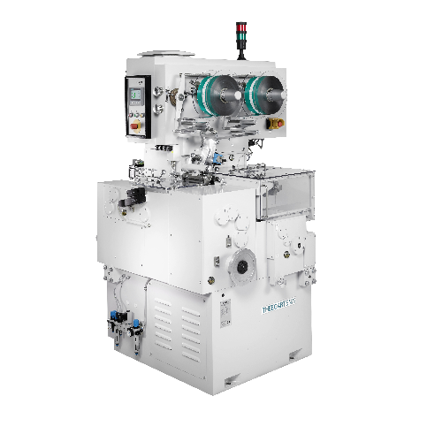 Forming and wrapping system for soft caramels with comic strip