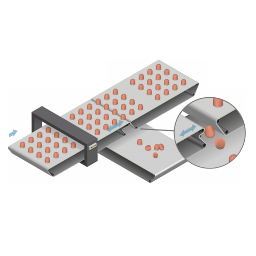 Metal detector for packaging lines