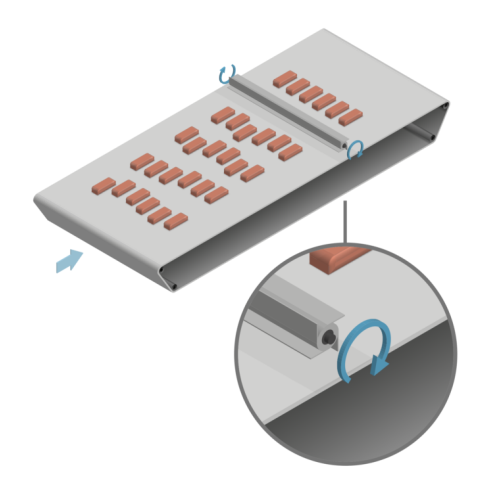 Row aligner for product packaging