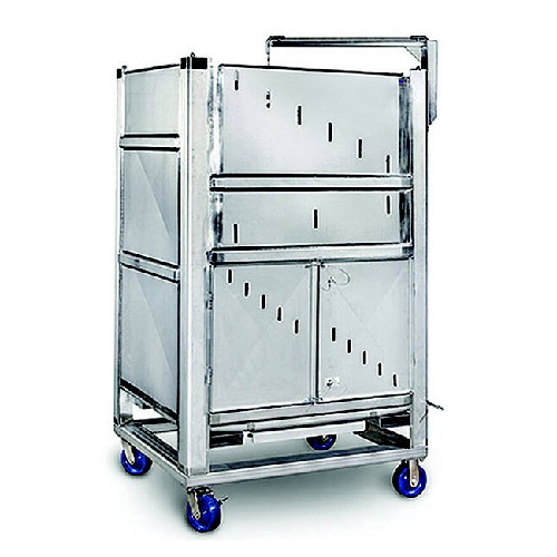 Stainless steel container for bioprocessing