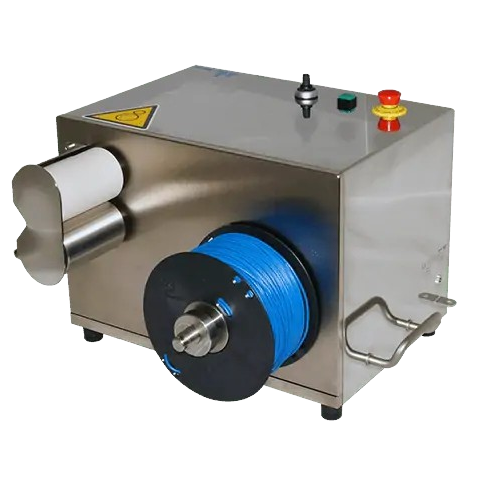 Rewinder for extrudates