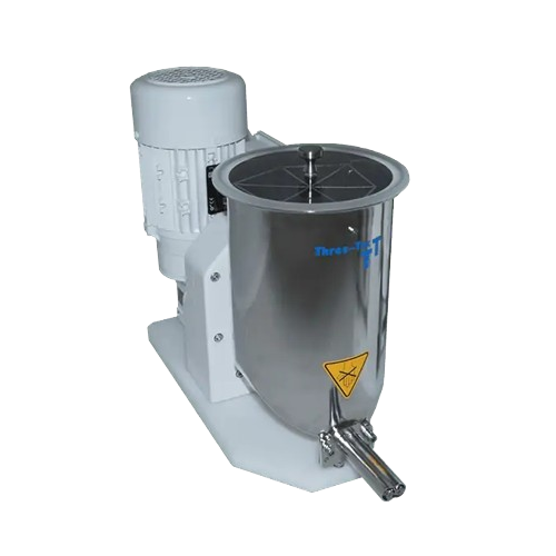 Twin screw feeder for dosing bulk solids