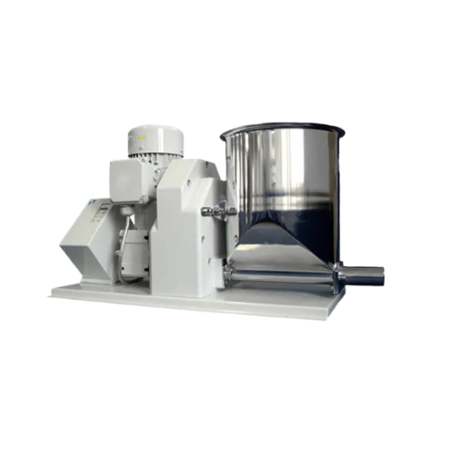 Volumetric twin screw feeder for powder and micro-granules