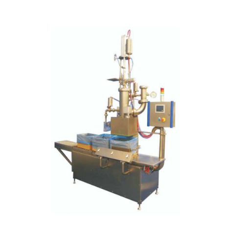 Glass jar filling system for processed cheese
