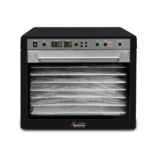 Food dehydrator with stainless steel trays